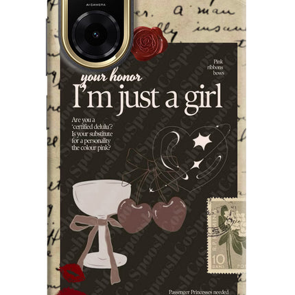 I am just a girl Redmi A5 Back Cover