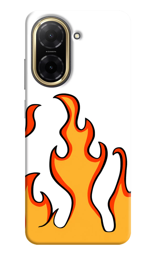Fired Up – White Redmi A5 Hard Case Back Cover by Casekaro