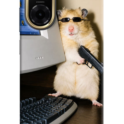 Hacker Hamster Redmi A5 Hard Case Back Cover by Casekaro