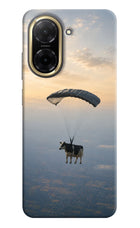 Skydiving Cow Redmi A5 Hard Case Back Cover by Casekaro
