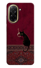 Midnight Cat Redmi A5 Hard Case Back Cover by Casekaro