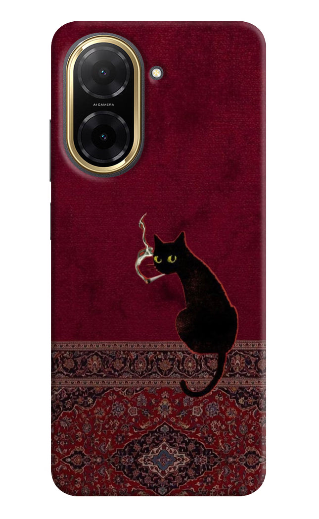 Midnight Cat Redmi A5 Hard Case Back Cover by Casekaro