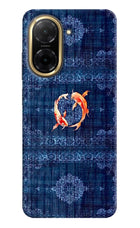 Koi Blue Redmi A5 Hard Case Back Cover by Casekaro