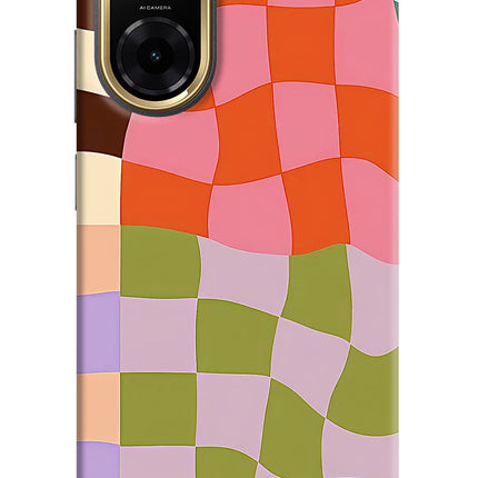Wavy Grid Redmi A5 Hard Case Back Cover by Casekaro