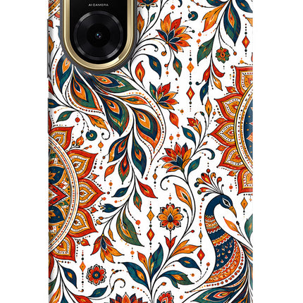 White Mayura Redmi A5 Hard Case Back Cover by Casekaro