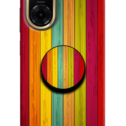 Multicolor Wooden Redmi A5 Pop Case
