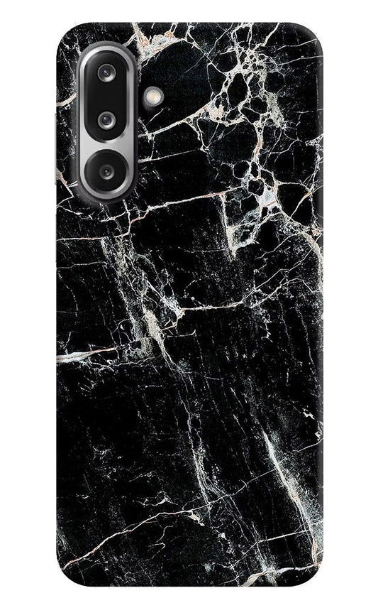 Black Marble Texture Samsung F36 5G Hard Case Back Cover by Casekaro