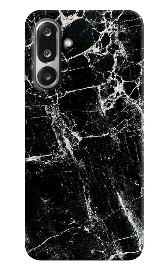 Black Marble Texture Samsung F36 5G Hard Case Back Cover by Casekaro