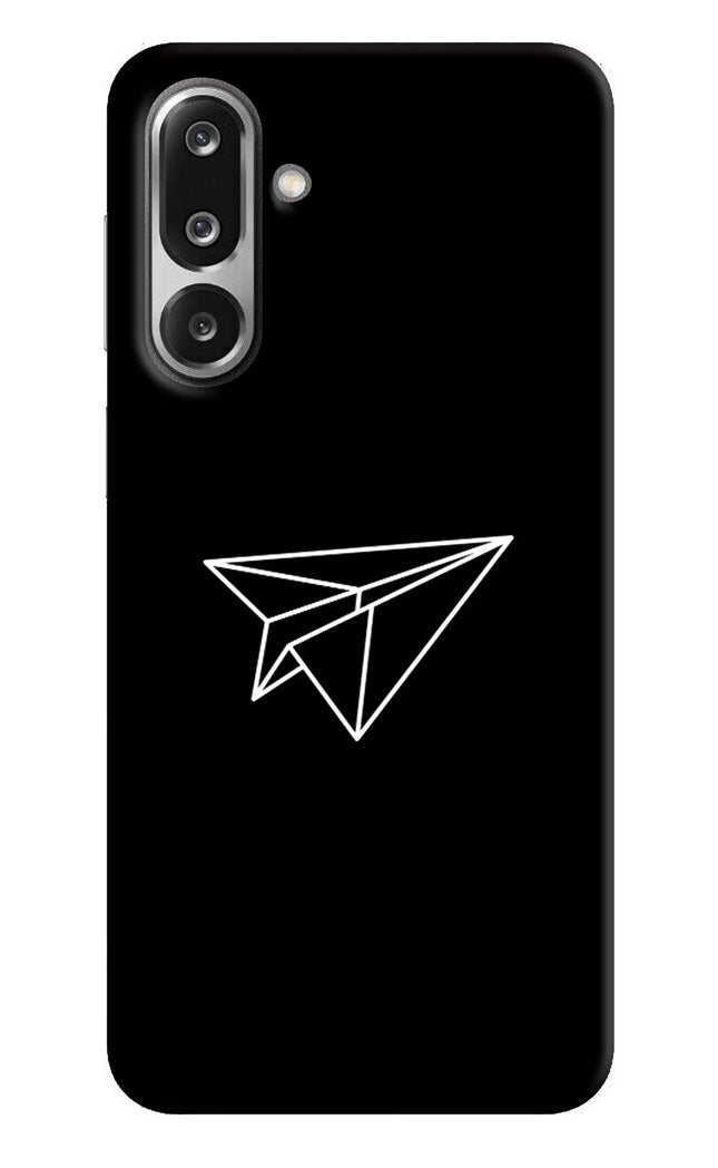 Paper Plane White Samsung F36 5G Hard Case Back Cover by Casekaro