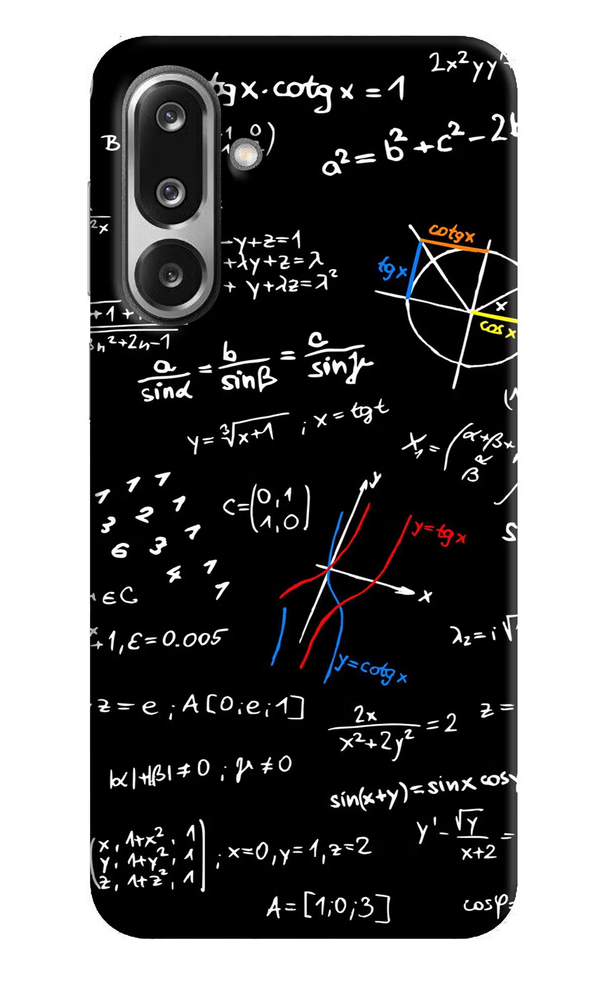 Mathematics Formula Samsung F36 5G Hard Case Back Cover by Casekaro