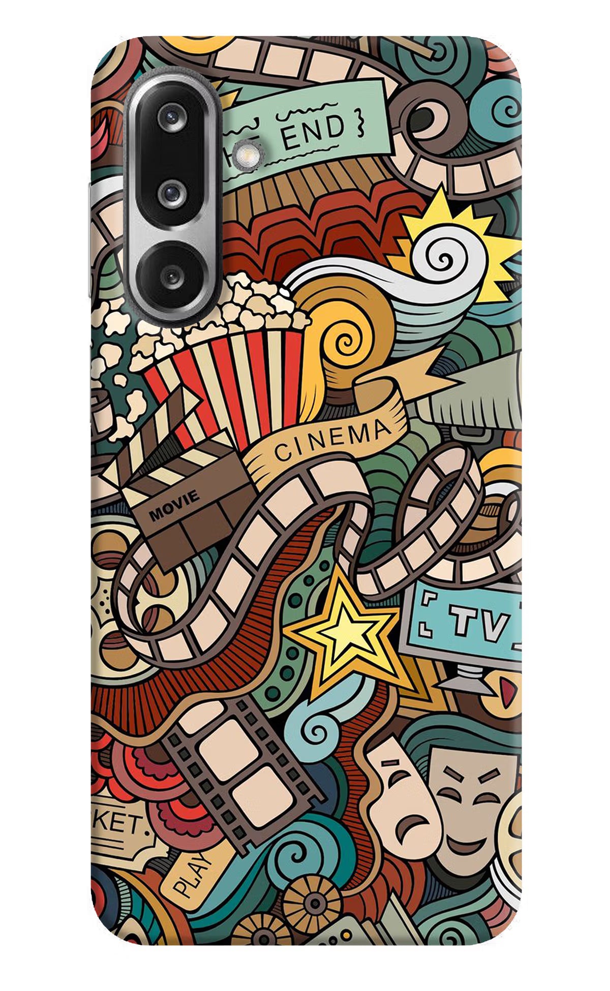 Cinema Abstract Samsung F36 5G Hard Case Back Cover by Casekaro