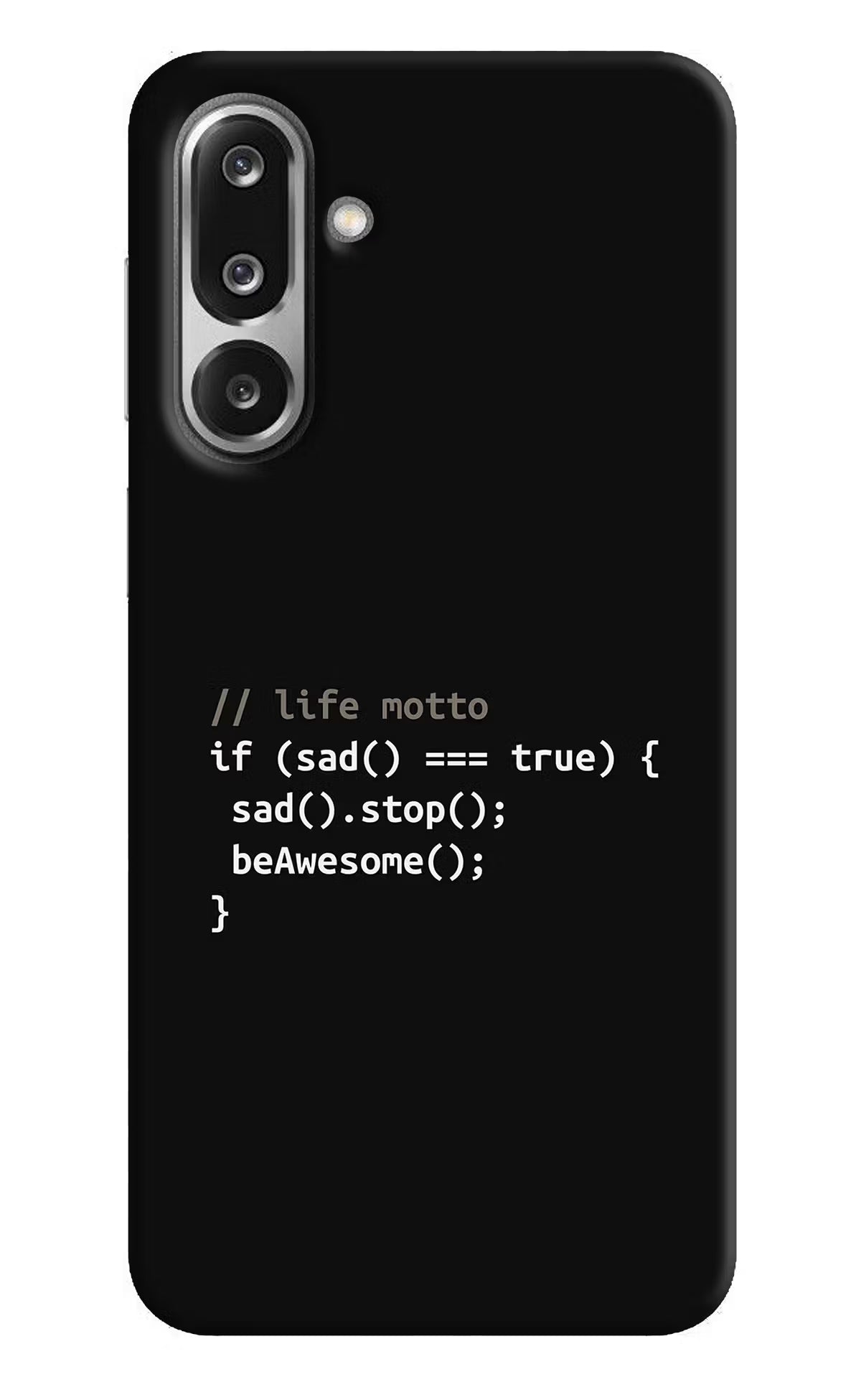 Life Motto Code Samsung F36 5G Hard Case Back Cover by Casekaro