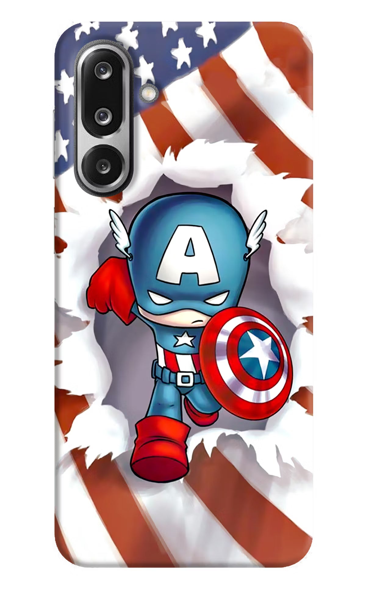Captain America Samsung F36 5G Hard Case Back Cover by Casekaro