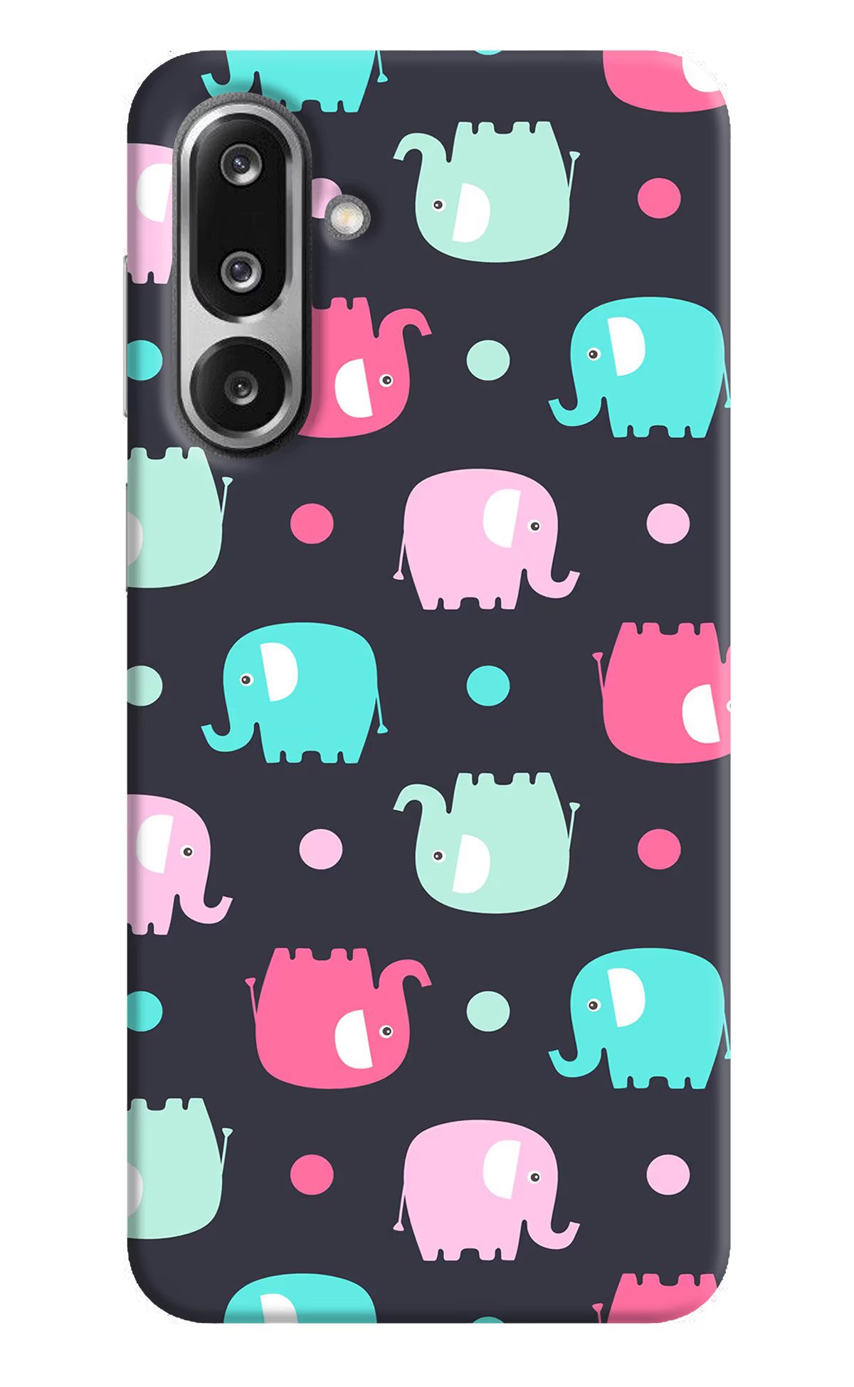 Elephants Samsung F36 5G Hard Case Back Cover by Casekaro