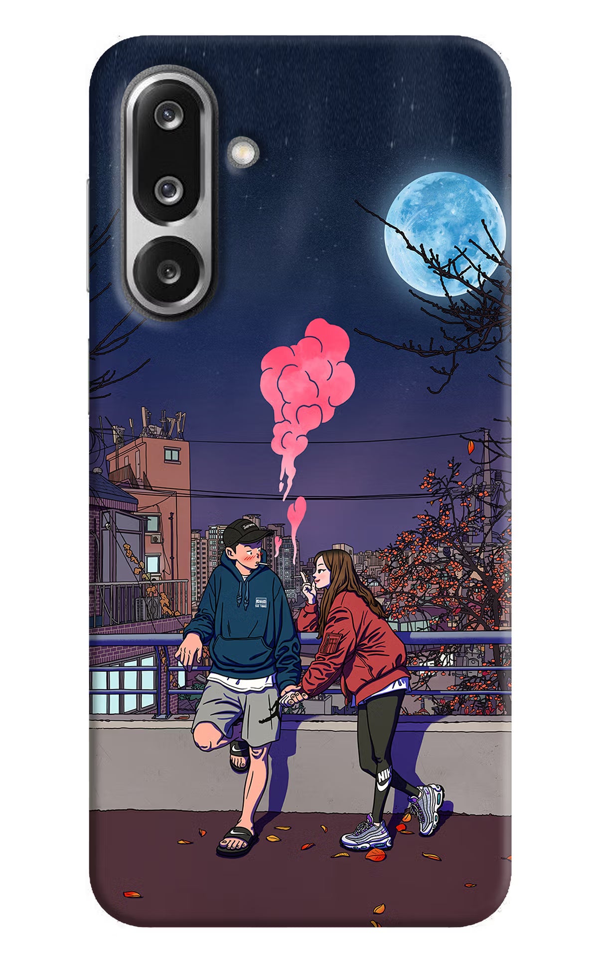 Chilling Couple Samsung F36 5G Hard Case Back Cover by Casekaro
