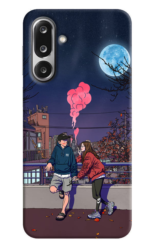 Chilling Couple Samsung F36 5G Hard Case Back Cover by Casekaro