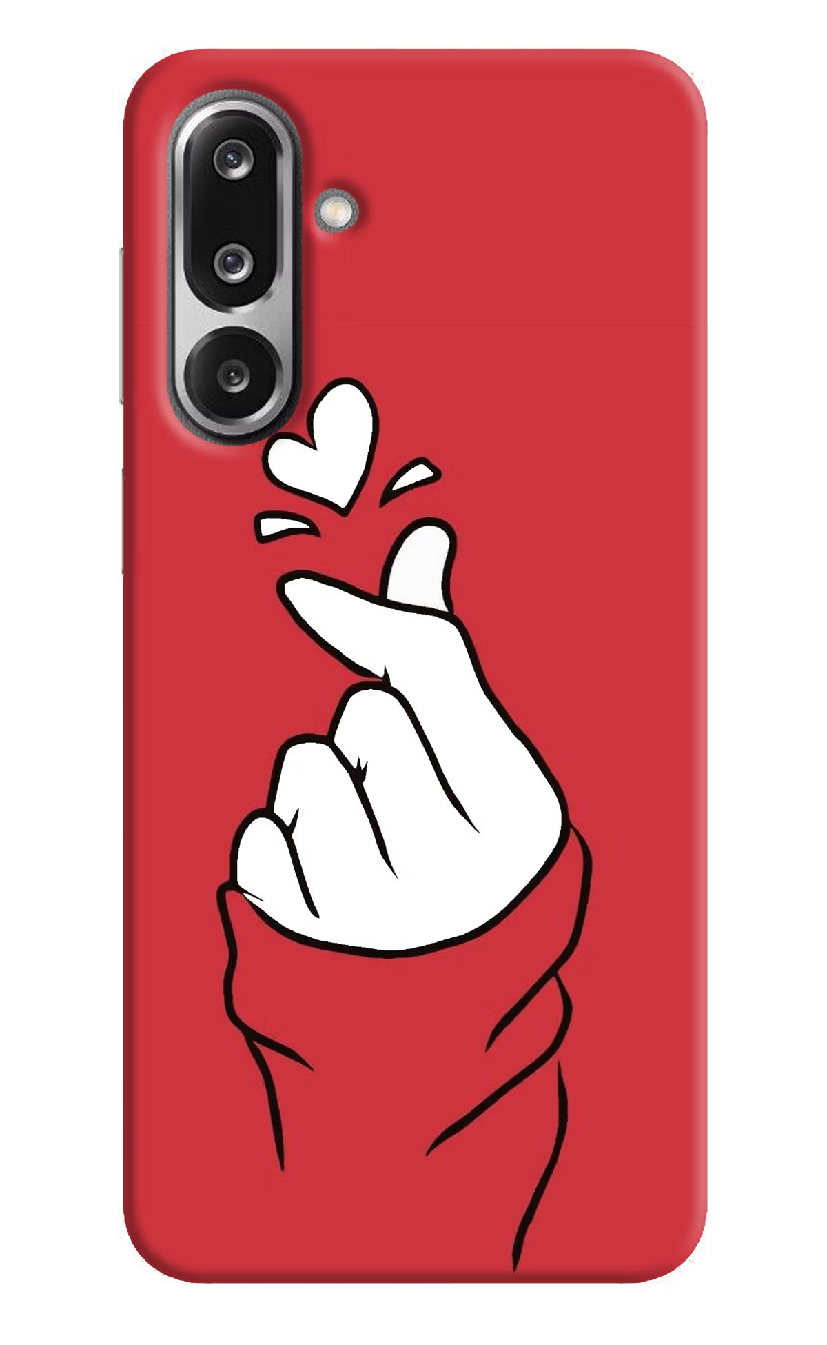 Korean Love Sign Samsung F36 5G Hard Case Back Cover by Casekaro