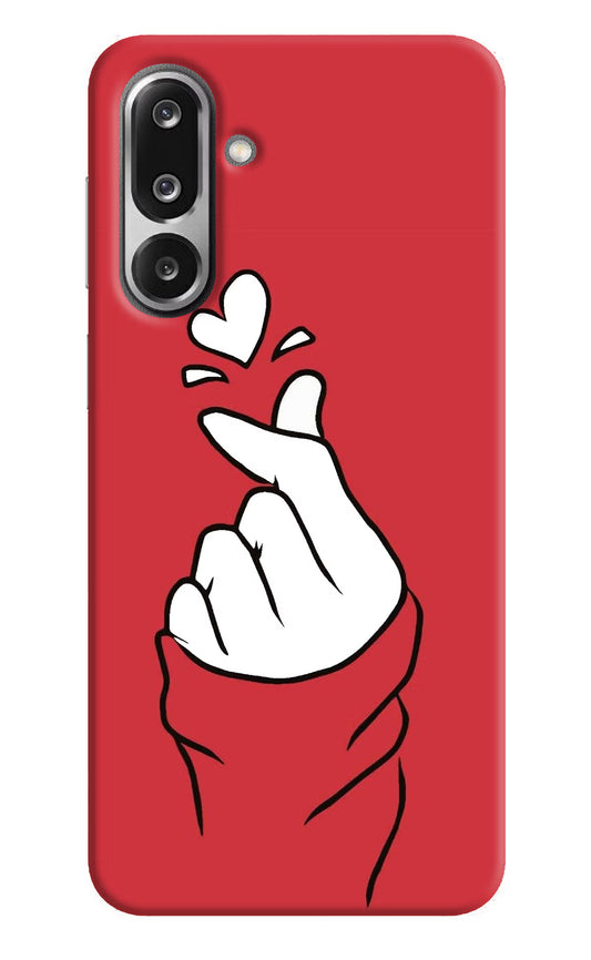 Korean Love Sign Samsung F36 5G Hard Case Back Cover by Casekaro