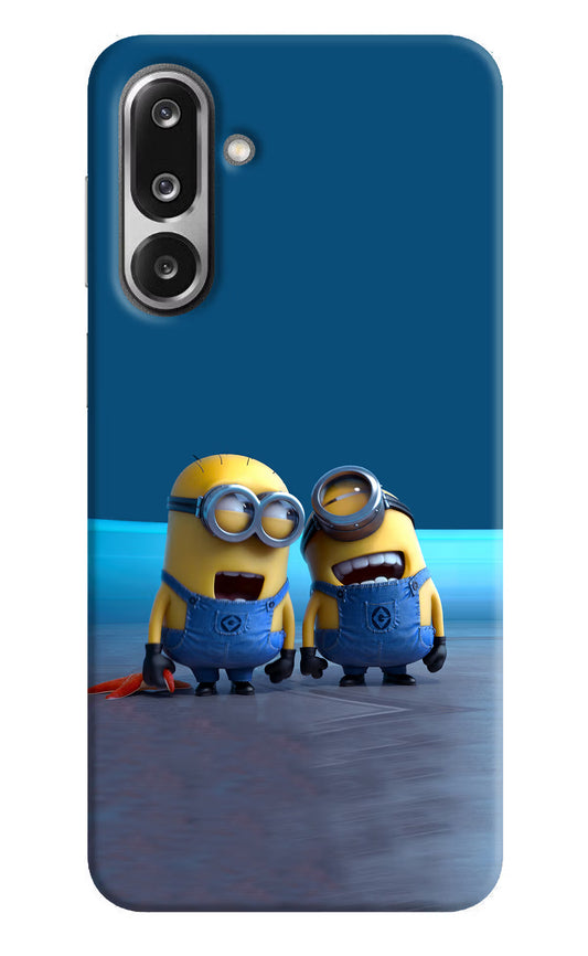 Minion Laughing Samsung F36 5G Hard Case Back Cover by Casekaro