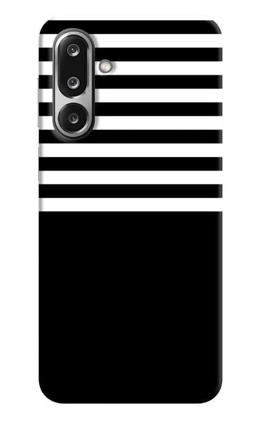 Black and White Print Samsung F36 5G Hard Case Back Cover by Casekaro