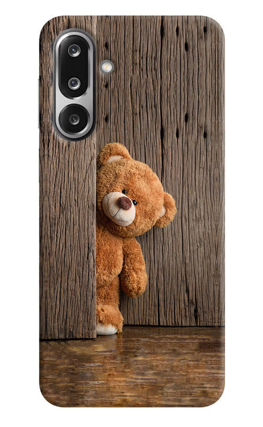 Teddy Wooden Samsung F36 5G Hard Case Back Cover by Casekaro