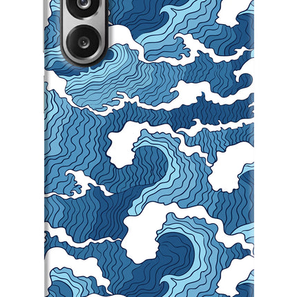 Blue Waves Samsung F36 5G Hard Case Back Cover by Casekaro