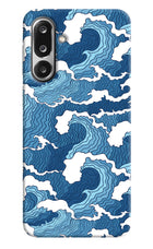 Blue Waves Samsung F36 5G Hard Case Back Cover by Casekaro