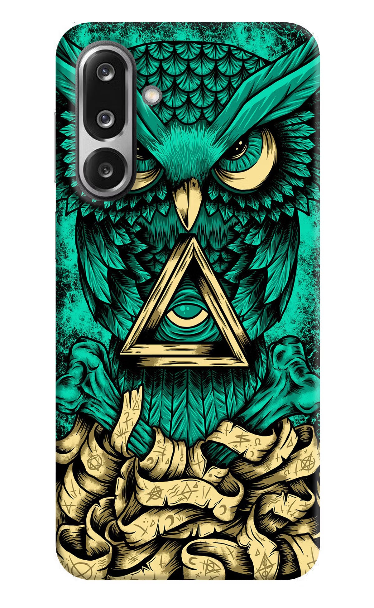 Green Owl Samsung F36 5G Back Cover