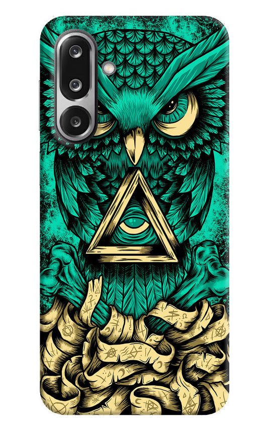 Green Owl Samsung F36 5G Hard Case Back Cover by Casekaro