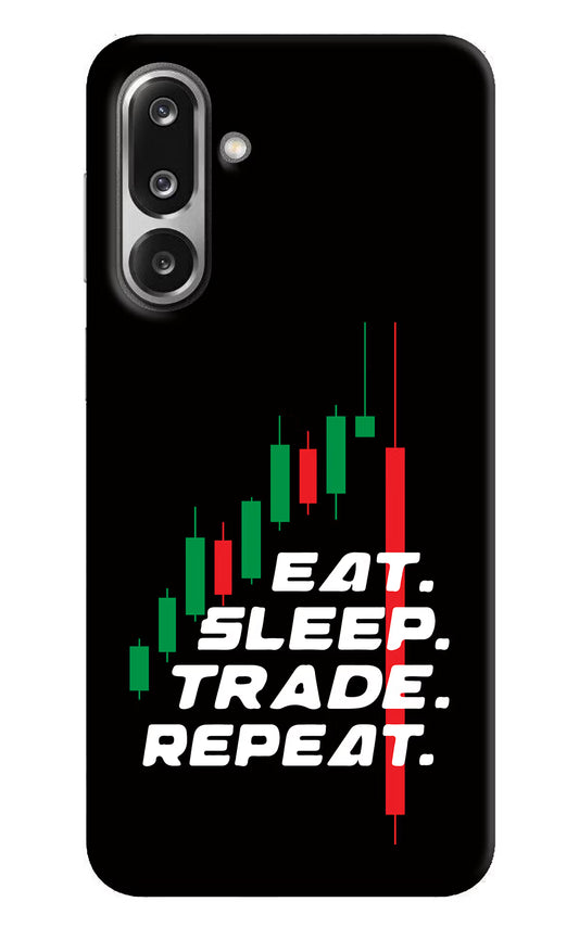 Eat Sleep Trade Repeat Samsung F36 5G Hard Case Back Cover by Casekaro