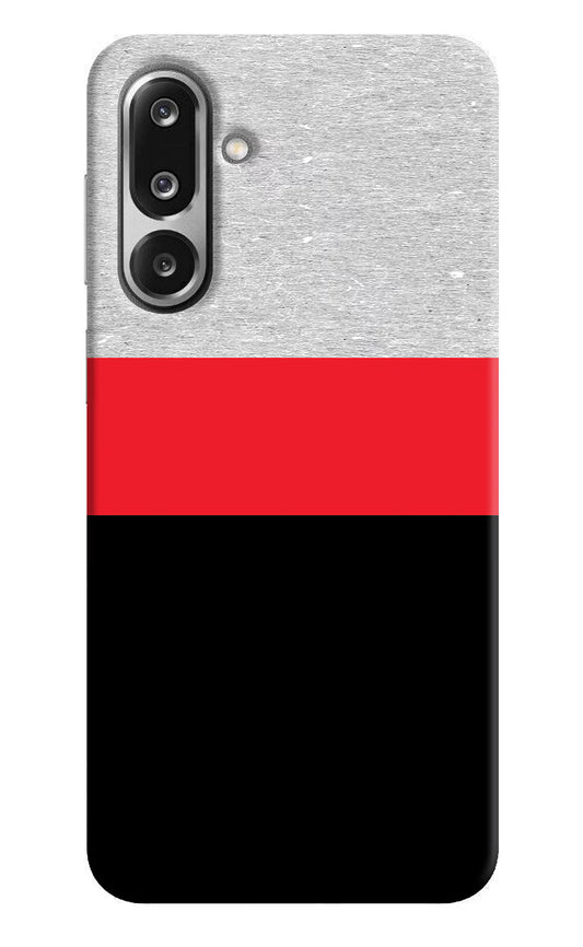 Tri Color Pattern Samsung F36 5G Hard Case Back Cover by Casekaro
