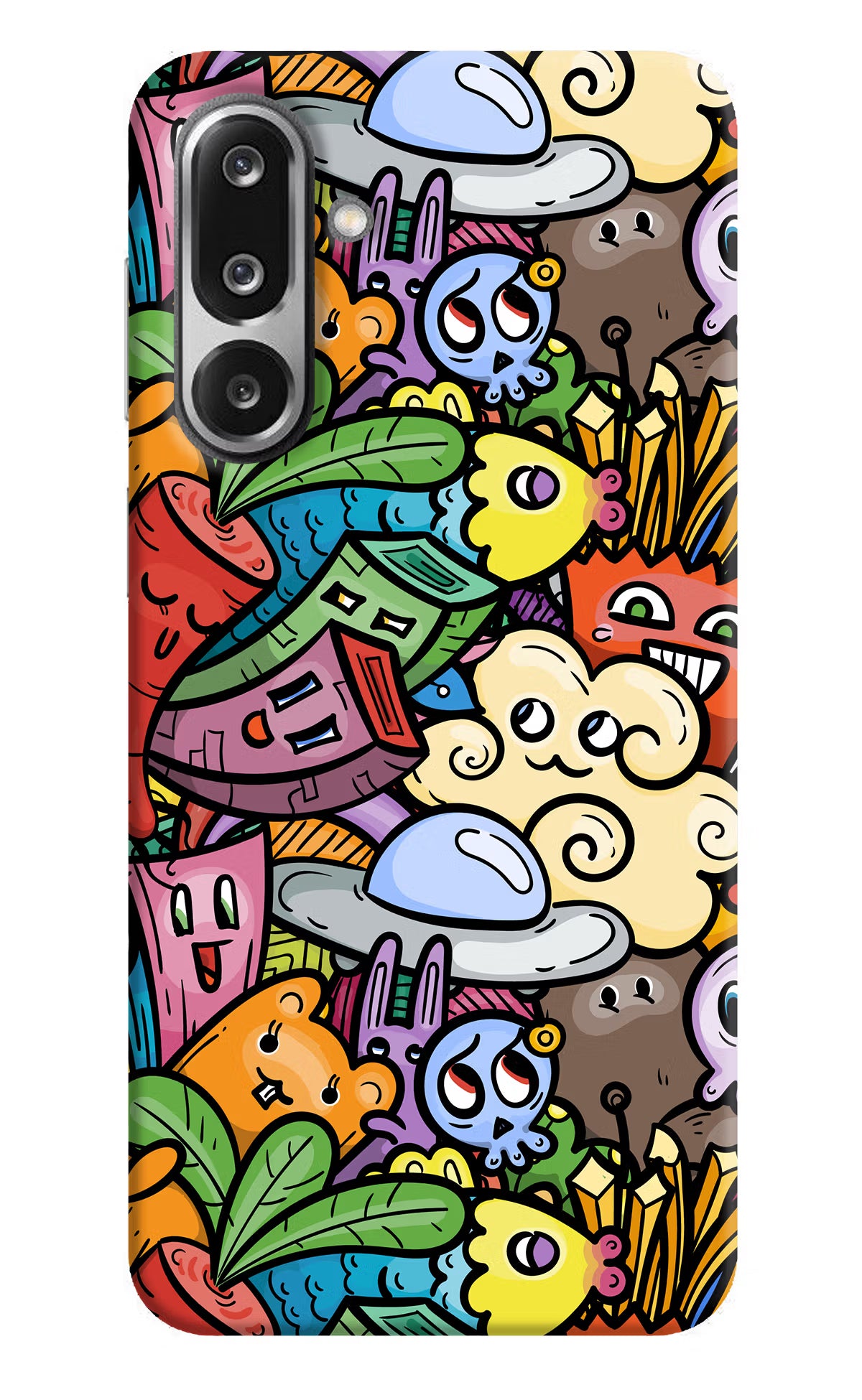 Veggie Doodle Samsung F36 5G Hard Case Back Cover by Casekaro