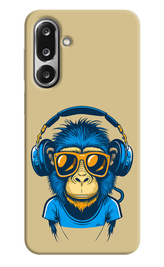 Monkey Headphone Samsung F36 5G Hard Case Back Cover by Casekaro