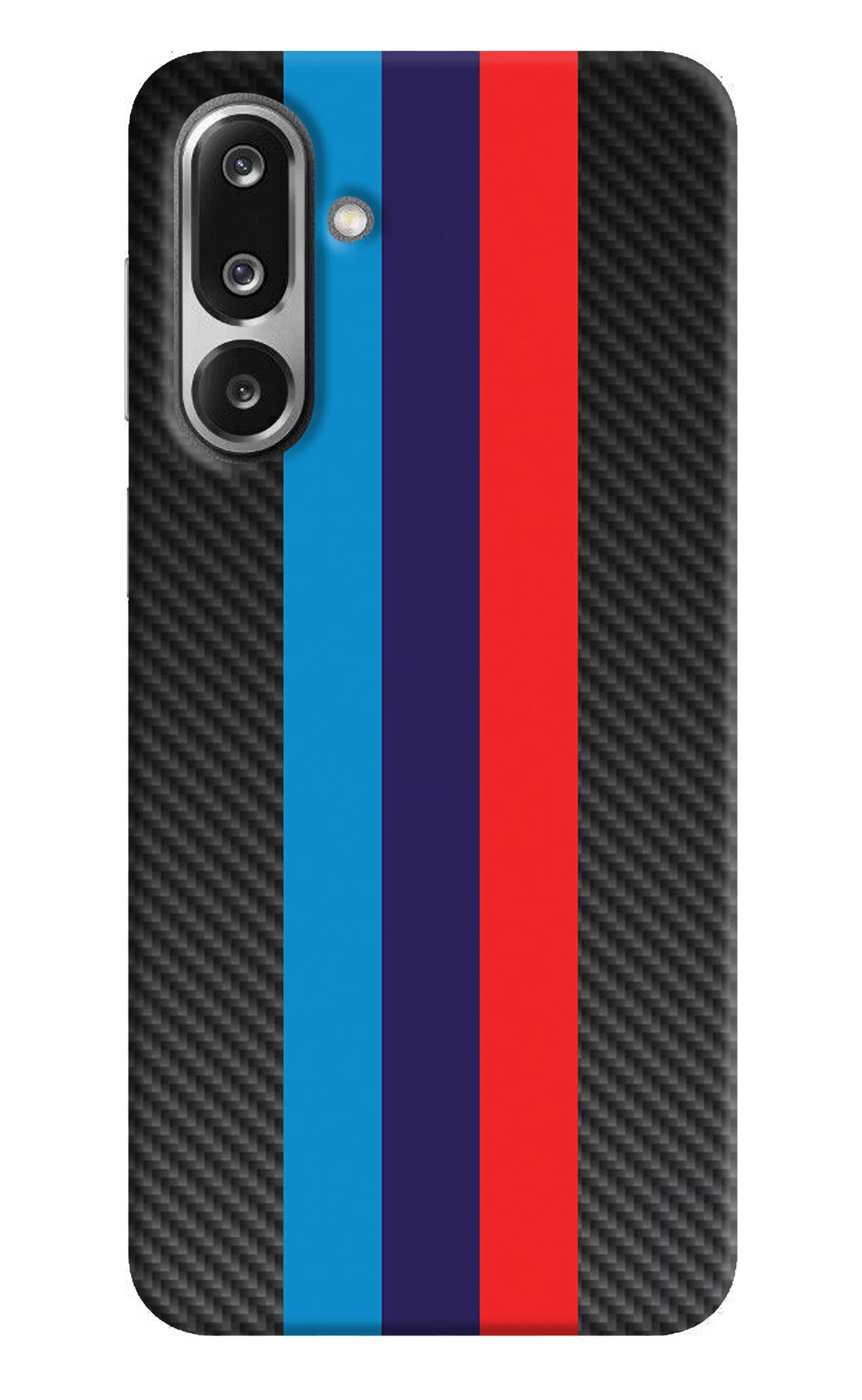BMW Stripes Pattern Samsung F36 5G Hard Case Back Cover by Casekaro