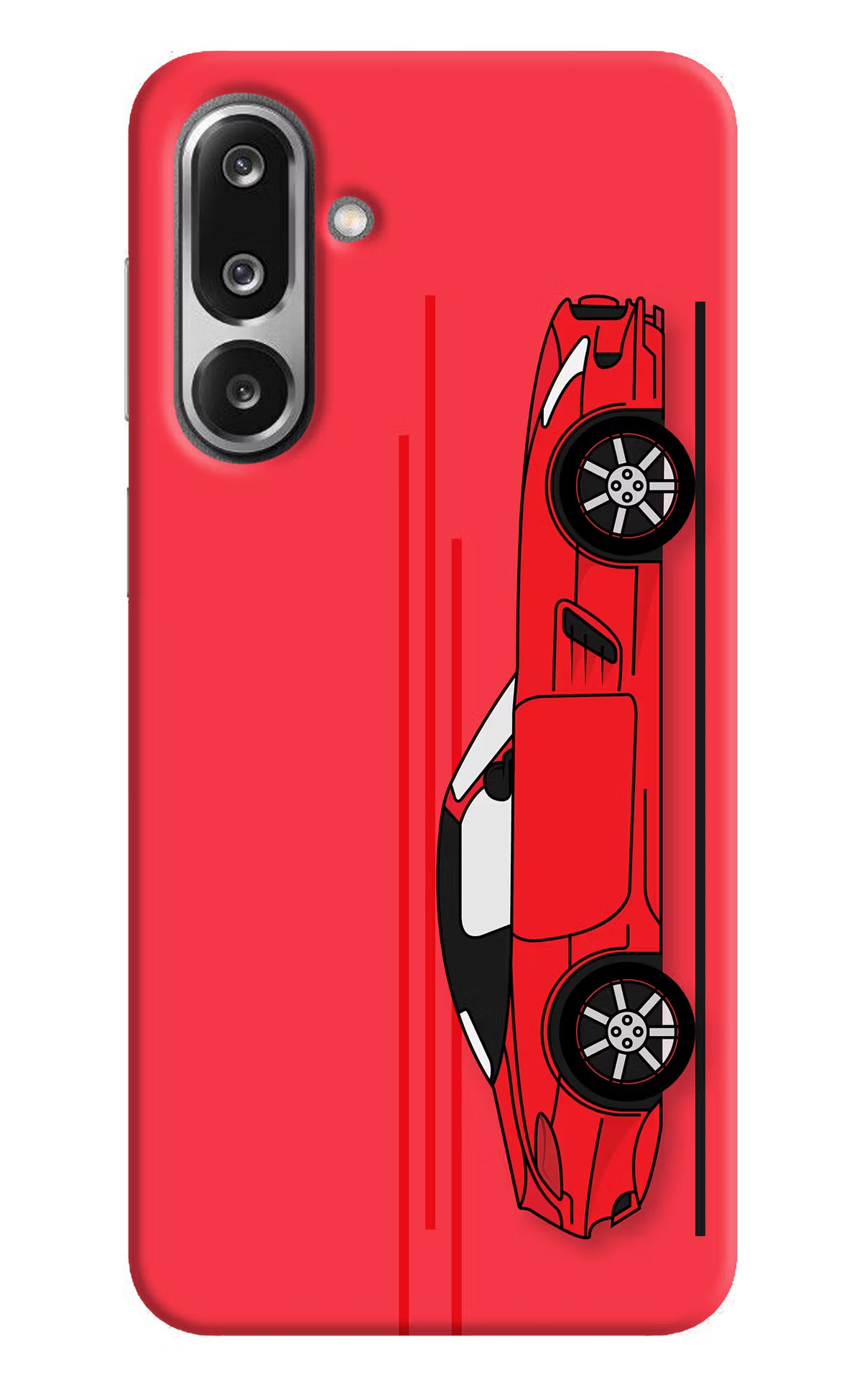 Red Velocity Samsung F36 5G Hard Case Back Cover by Casekaro