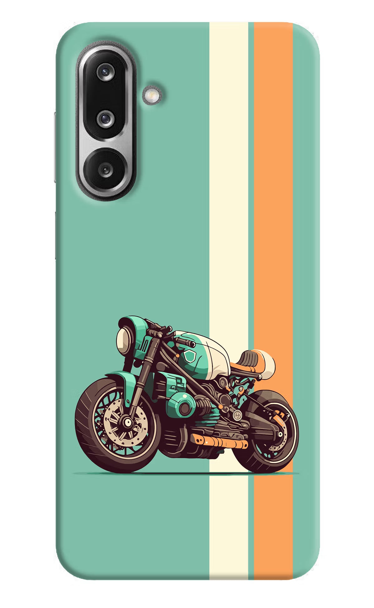 Striped Moto Drift Samsung F36 5G Back Cover