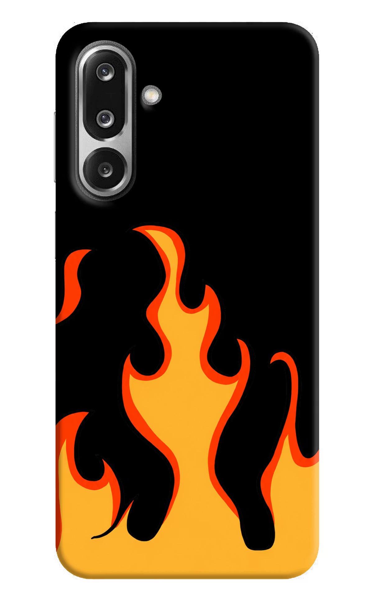 Fired Up – Black Samsung F36 5G Hard Case Back Cover by Casekaro