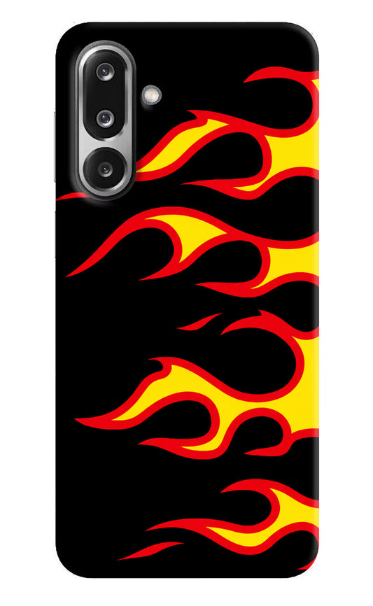 Side Sweep Flames Samsung F36 5G Hard Case Back Cover by Casekaro