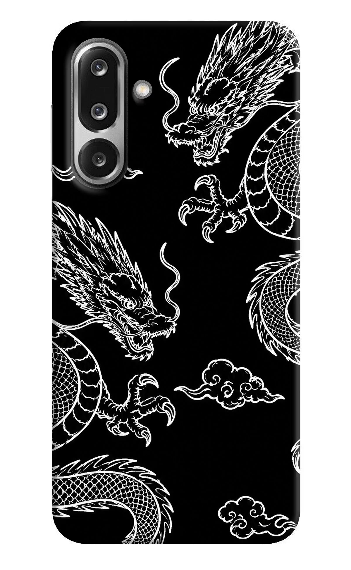 Twin Dragons Samsung F36 5G Hard Case Back Cover by Casekaro