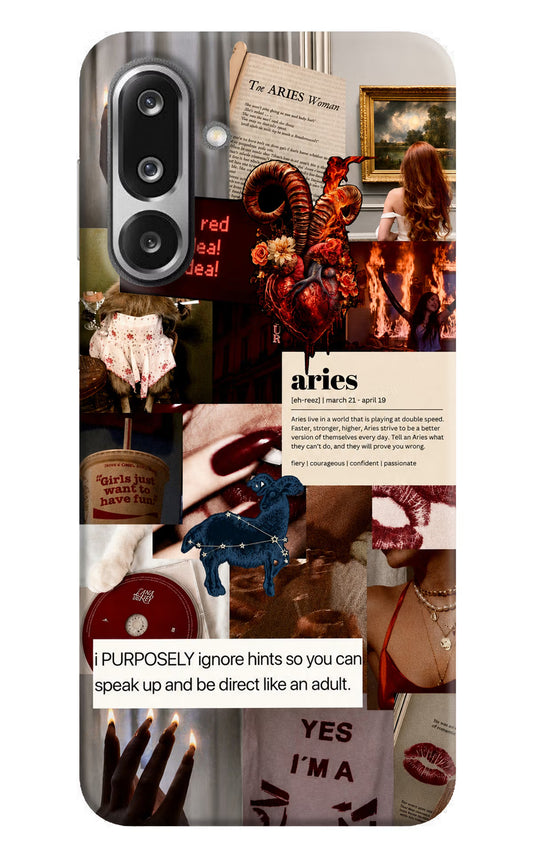 Zodiac Aries Samsung F36 5G Hard Case Back Cover by Casekaro
