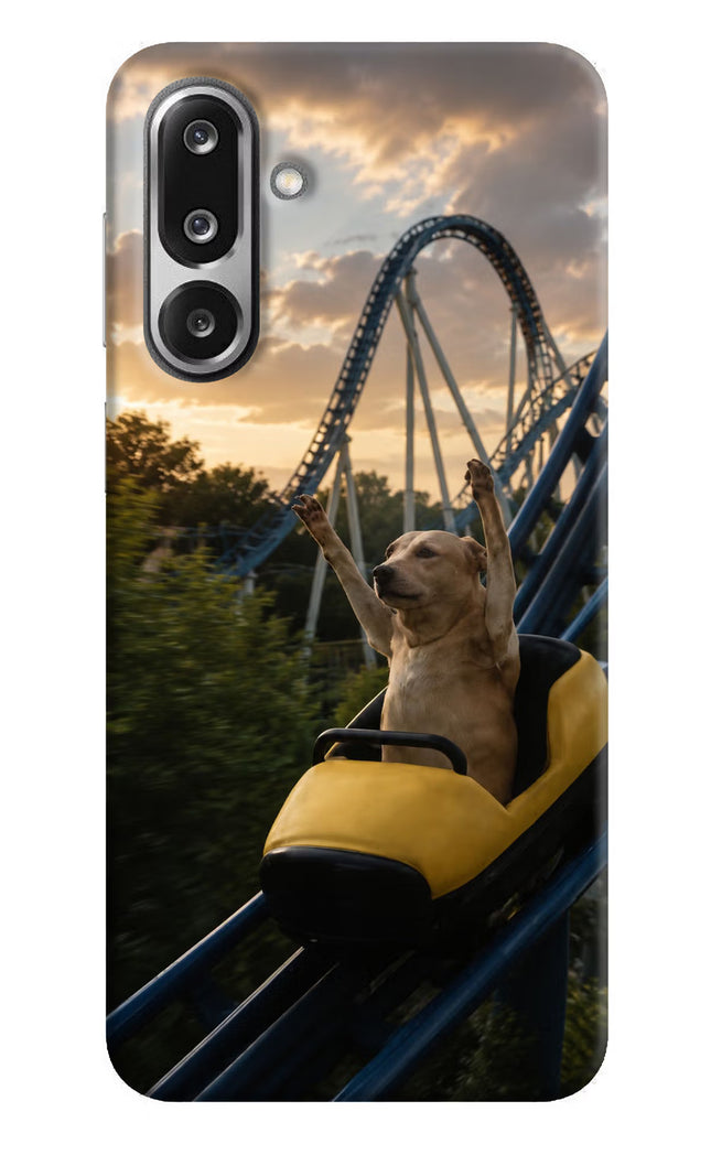 Rollercoaster Dog Samsung F36 5G Hard Case Back Cover by Casekaro