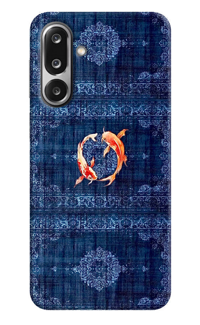 Koi Blue Samsung F36 5G Hard Case Back Cover by Casekaro