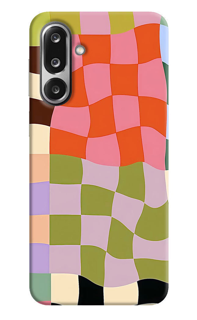Wavy Grid Samsung F36 5G Hard Case Back Cover by Casekaro