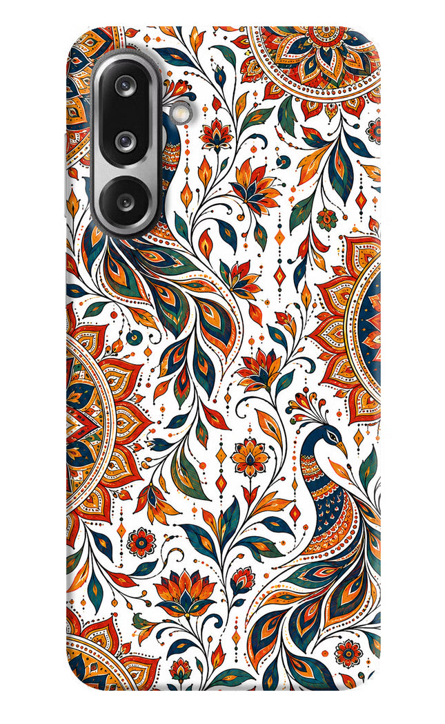 White Mayura Samsung F36 5G Hard Case Back Cover by Casekaro