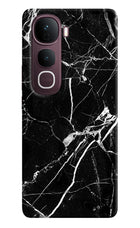 Black Marble Pattern Vivo Y400 Pro 5G Hard Case Back Cover by Casekaro
