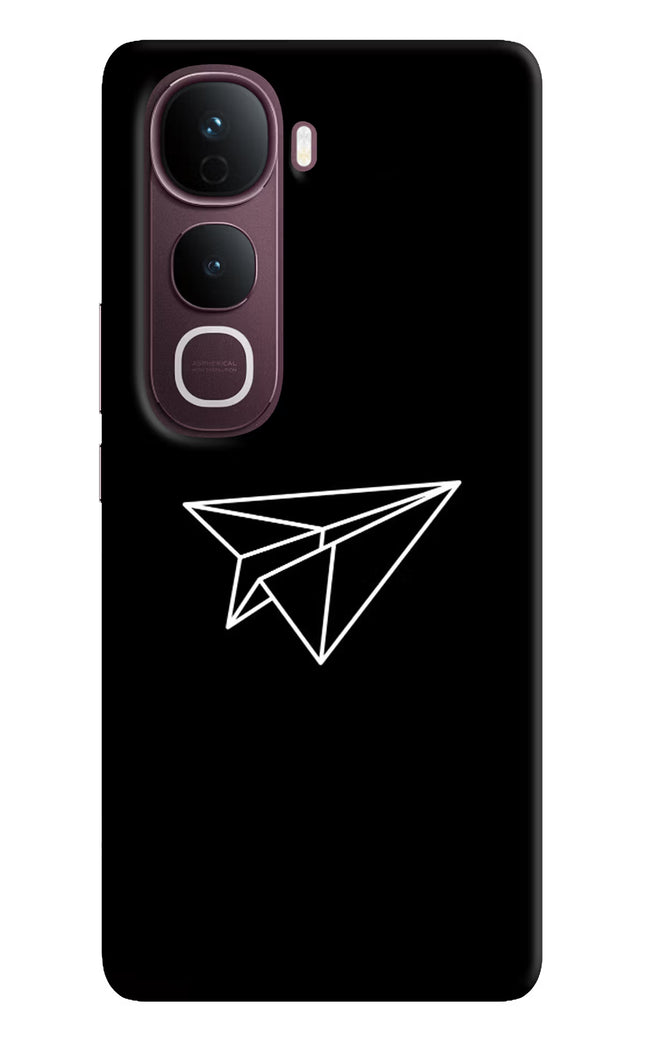 Paper Plane White Vivo Y400 Pro 5G Hard Case Back Cover by Casekaro