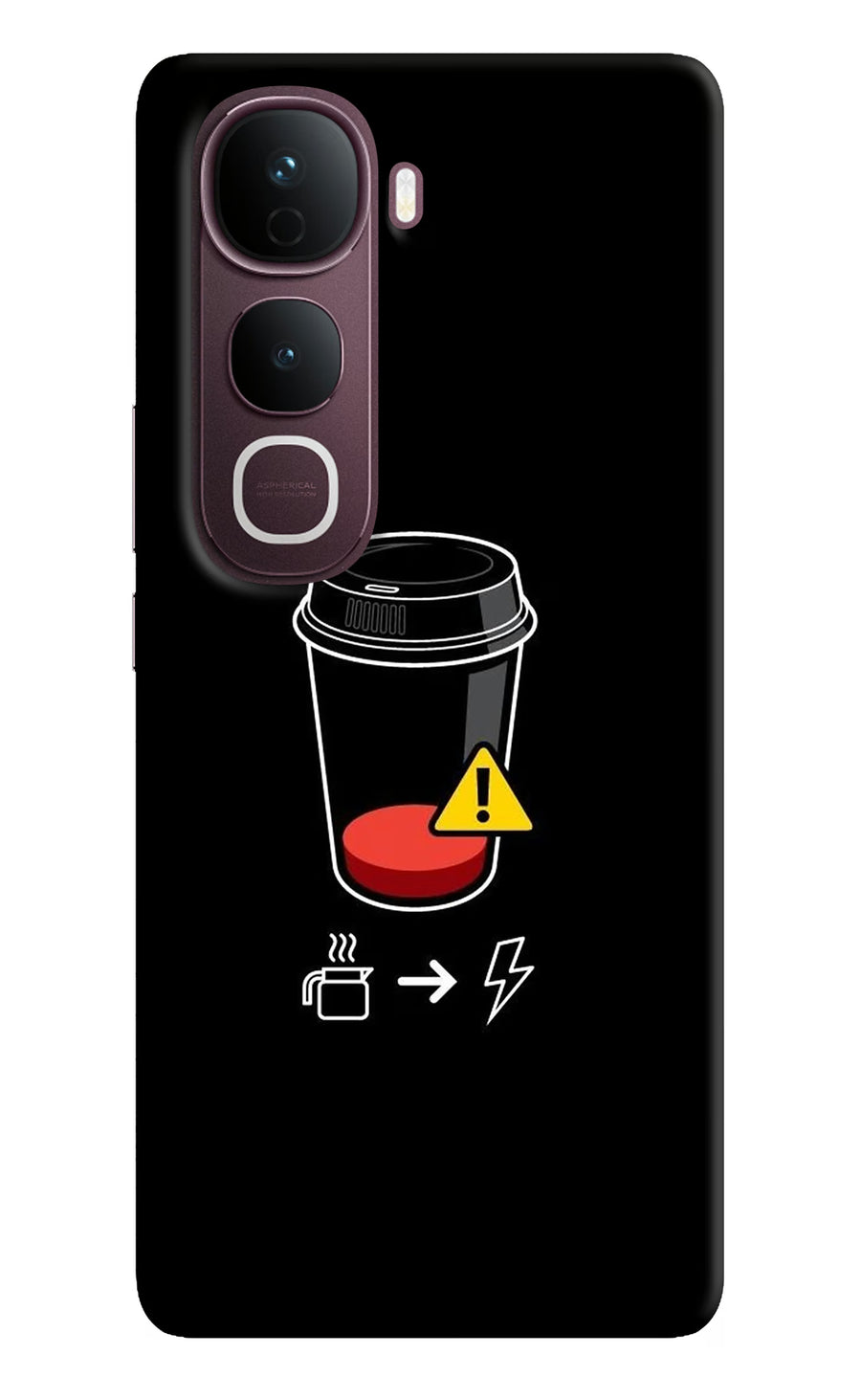 Coffee Vivo Y400 Pro 5G Back Cover, Hard case