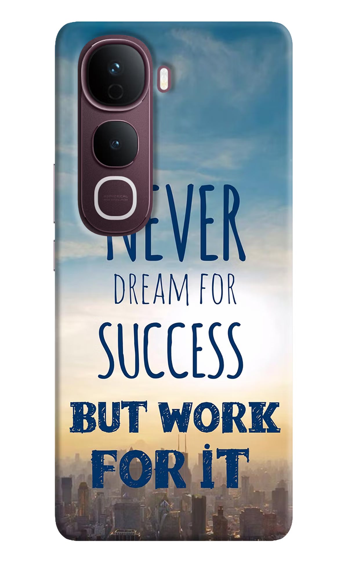 Never Dream For Success But Work For It Vivo Y400 Pro 5G Back Cover