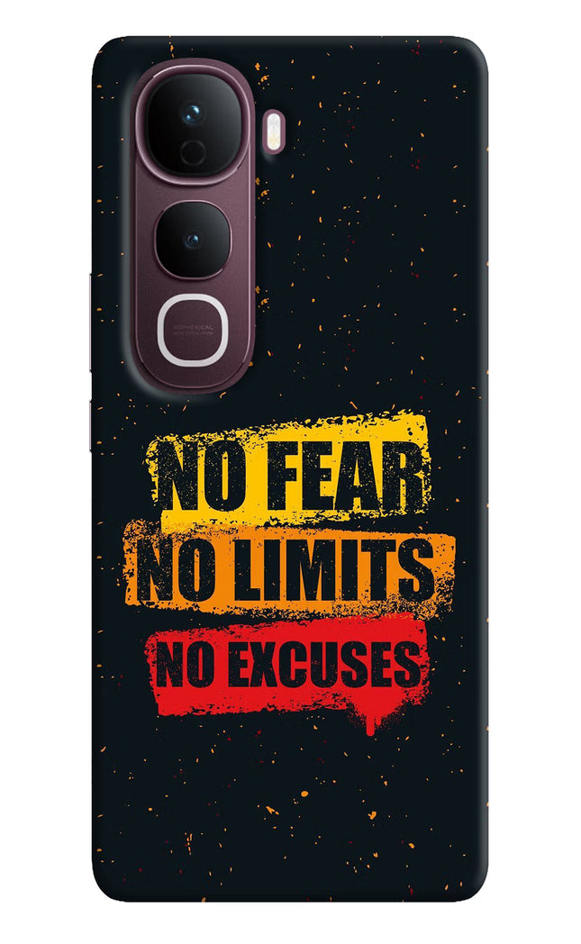 No Fear No Limits No Excuse Vivo Y400 Pro 5G Hard Case Back Cover by Casekaro