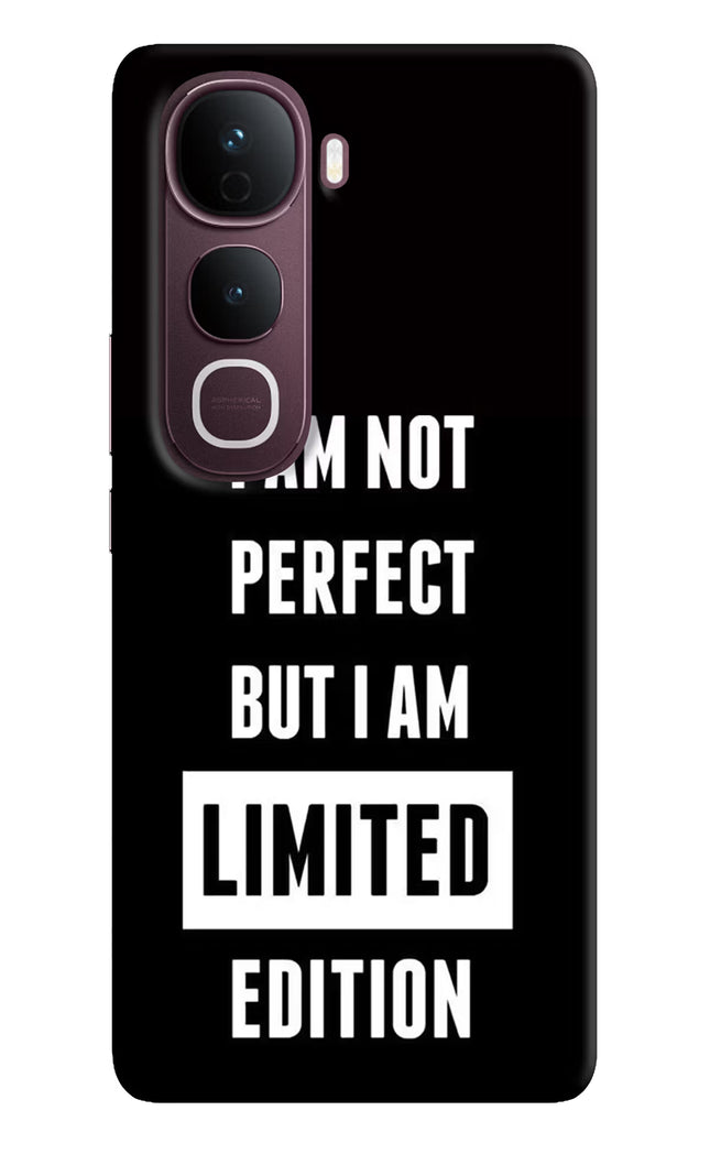 I Am Not Perfect But I Am Limited Edition Vivo Y400 Pro 5G Hard Case Back Cover by Casekaro